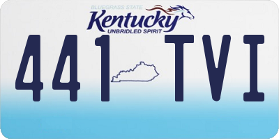 KY license plate 441TVI