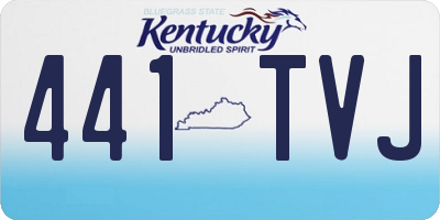 KY license plate 441TVJ
