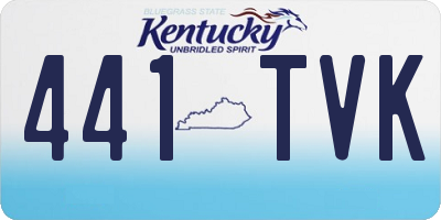 KY license plate 441TVK