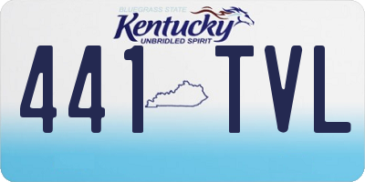 KY license plate 441TVL