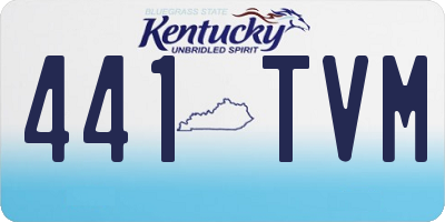 KY license plate 441TVM