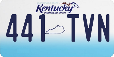 KY license plate 441TVN