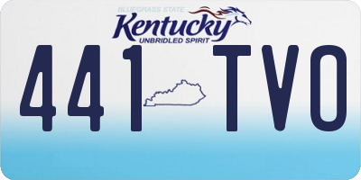 KY license plate 441TVO