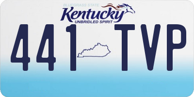 KY license plate 441TVP