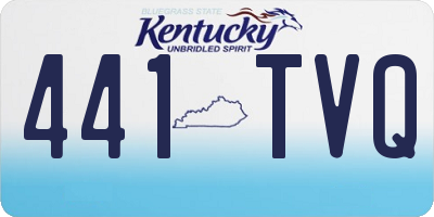 KY license plate 441TVQ