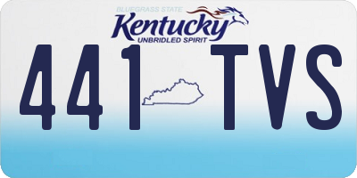 KY license plate 441TVS