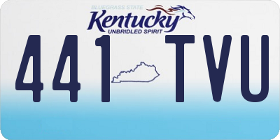 KY license plate 441TVU