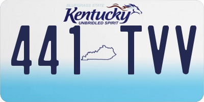 KY license plate 441TVV