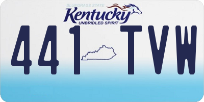 KY license plate 441TVW