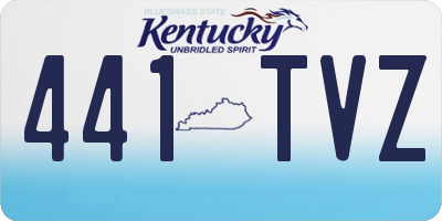 KY license plate 441TVZ