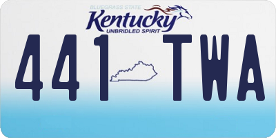 KY license plate 441TWA