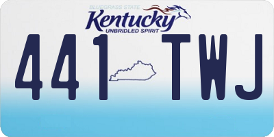 KY license plate 441TWJ