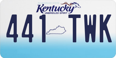 KY license plate 441TWK