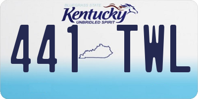 KY license plate 441TWL