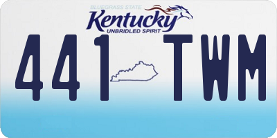 KY license plate 441TWM