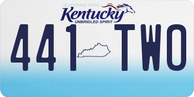 KY license plate 441TWO