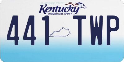 KY license plate 441TWP