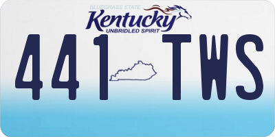 KY license plate 441TWS