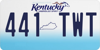 KY license plate 441TWT