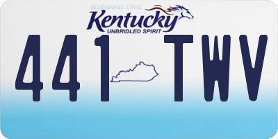 KY license plate 441TWV