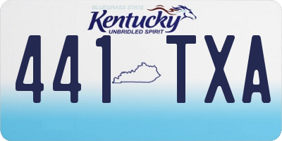 KY license plate 441TXA