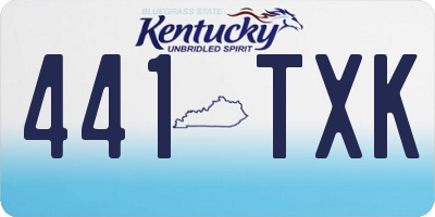 KY license plate 441TXK
