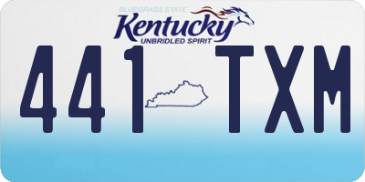 KY license plate 441TXM