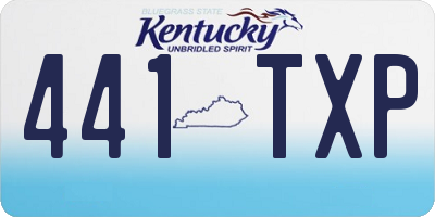 KY license plate 441TXP
