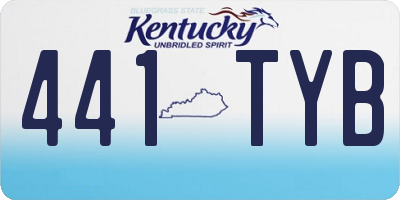 KY license plate 441TYB