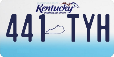 KY license plate 441TYH