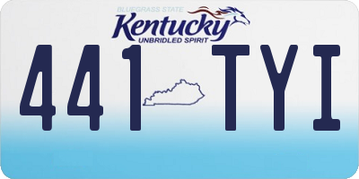 KY license plate 441TYI