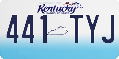 KY license plate 441TYJ