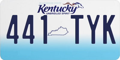 KY license plate 441TYK
