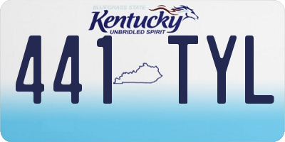KY license plate 441TYL
