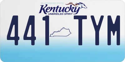 KY license plate 441TYM