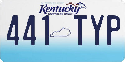 KY license plate 441TYP