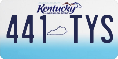 KY license plate 441TYS