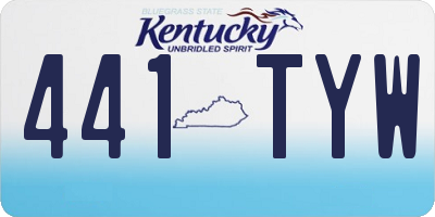 KY license plate 441TYW