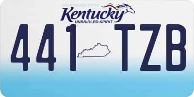 KY license plate 441TZB