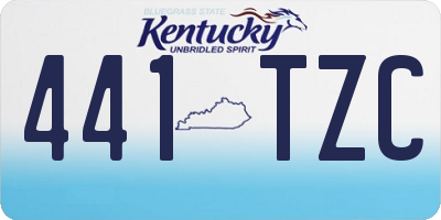 KY license plate 441TZC