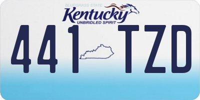 KY license plate 441TZD