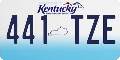 KY license plate 441TZE