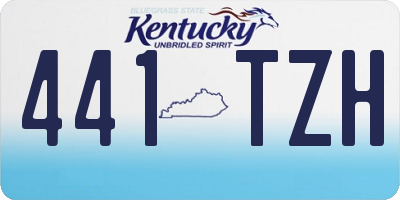 KY license plate 441TZH