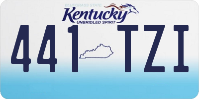 KY license plate 441TZI