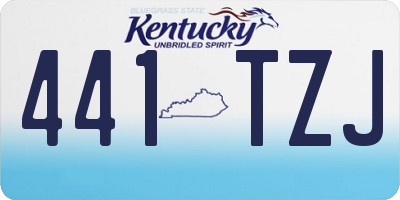 KY license plate 441TZJ
