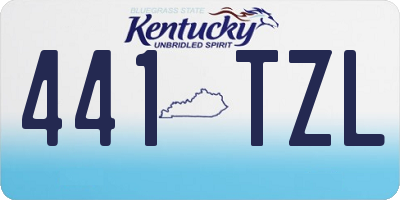 KY license plate 441TZL