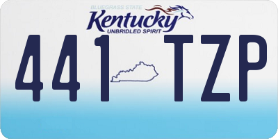 KY license plate 441TZP