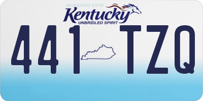 KY license plate 441TZQ