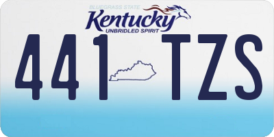 KY license plate 441TZS