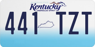 KY license plate 441TZT